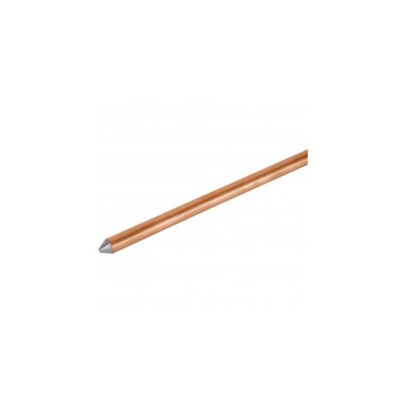 Varilla De Acero Cobrizado A Tierra 1/2' De 1.5 M