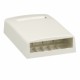 Caja Mini-Com para 4 modulos Blanco Caja para 4 Jacks panduit Caja tipo universal para Jack panduit