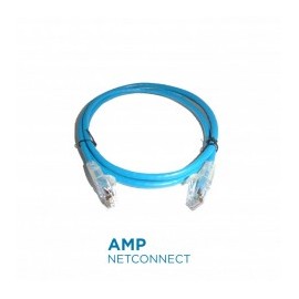 Patch Cord 5ft AZUL AMP NETCONNECT Cordón de parcheo RJ45-RJ45 UTP Cat6 5ft Gris 1.5 Metros Categoría 6 Cable de Red
