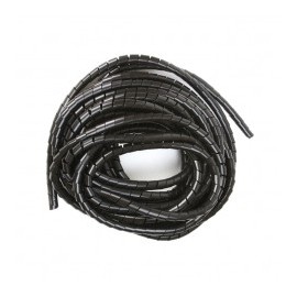 Espiral Negro Agrupa Cables Orgnizador De Cables 3/4" Rollo De 10 Metros Organizador De Cables En Espiral De 3/4 Negro