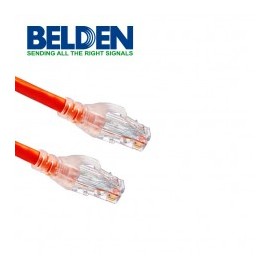 PATCHCORD UTP CAT6 BELDEN ROJO CMR-RISER 4 PARES CALIBRE 24 AWG  4 PIES 1.2 METROS