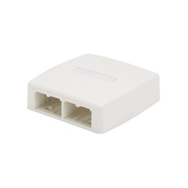 Caja de Montaje en Superficie, Para 4 Módulos Mini-Com, Color Blanco Mate PANDUIT