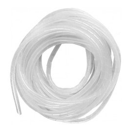 Espiral Blanco Agrupa Cables Orgnizador De Cables 1/3" Rollo De 10 Metros Organizador De Cables En Espiral De 1/3 Blanco