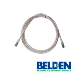 PATCHCORD UTP CAT6 BELDEN BLANCO CMR-RISER 4 PARES CALIBRE CONDUCTOR 24 AWG 100% COBRE USO INTERIOR 2 PIES 0.6 METROS