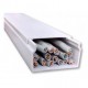Canaleta Pvc 2 Metros 24x40mm Redes Eléctrico 2440 Canaleta para 12 Cables Canaleta de PVC para 10 Cables Canaleta Blanca