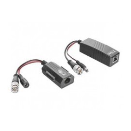 Kit de transceptores activos TURBO HD Convierte 36/24 Vcc a 12 Vcc regulados, a través de cable UTP Cat5e / 6