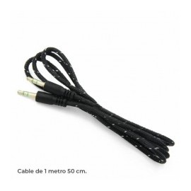 Cable Auxiliar 3.5mm Jack Audio 1.5 Metro Sin Micrófono Cable de Audio Cable Auxiliar de 1.5 Metros de 3.5mm