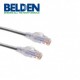 PATCHCORD UTP CAT6 BELDEN GRIS CMR-RISER 4 PARES 8 HILOS CAT6 4 PIES 1.2 METROS