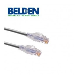PATCHCORD UTP CAT6 BELDEN GRIS CMR-RISER 4 PARES 8 HILOS CAT6 4 PIES 1.2 METROS