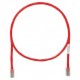 Cable de parcheo UTP Categoría 6, con plug modular en cada extremo - 3 m. - Rojo Patch cord Rojo Netkey 10ft