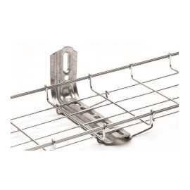 Ménsula omega tipo L inteligente, 210mm de ancho, con acabado Electro Zinc soporte para Pared para Charola tipo Charofil