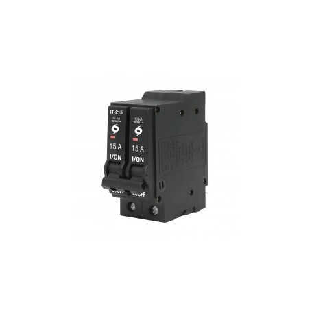 Interruptor Termomagnetico de 2 polos 15a 15 amper linea bifasica Protegen por sobre carga y cortos