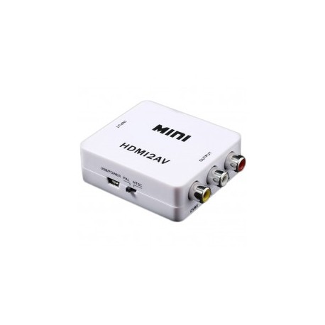 Adaptador De Convertidor De Audio Y Video Tv Hdmi A Rca 1080 Convertidor de HDMI a RCA Adaptador de HD a Analogo Analogico
