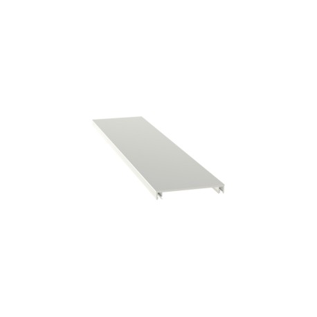 Cubierta para canaleta T-70, de PVC rígido, 70.1 x 9.1 x 1828.8 mm, Color Blanco