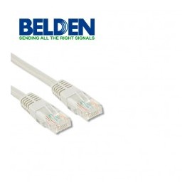 PATCHCORD UTP CAT6 BELDEN BLANCO CMR-RISER 4 PARES CALIBRE CONDUCTOR 28 AWG DIAMETRO REDUCIDO 4 PIES 1.2 METROS