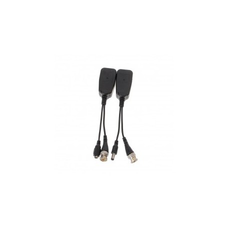 Transceptor de Video Balun por cable de Red RJ45 transmite energia y Video por Plug RJ45 12v 300m a 720p