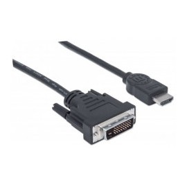 HDMI to DVI cable -D MALE - MALE HDMI cable Black 24+1 1.8 Meters gold plated connections