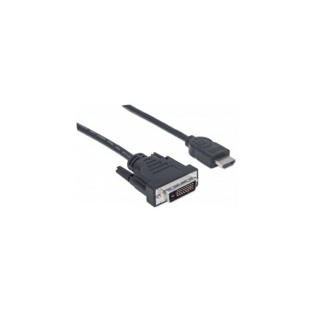 HDMI to DVI cable -D MALE - MALE HDMI cable Black 24+1 1.8 Meters gold plated connections