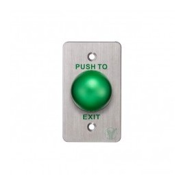 Release button Button for access control electric door Mushroom button Green stainless steel NO and NC
