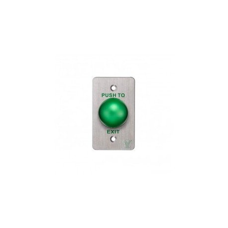 Release button Button for access control electric door Mushroom button Green stainless steel NO and NC