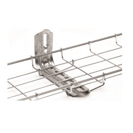Ménsula omega tipo L inteligente, 310 mm de ancho, con acabado Electro Zinc