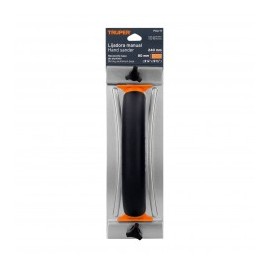 Manual sander with plastic handle and 9" metal base Metal sandpaper holder TRUPER