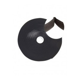 Rollo de Cinta de contacto Velcro de 10 metros Abrazadera tipo Velcro de Negro para Organizador de Cables