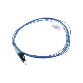Pigtail de Fibra Óptica LC Simplex, Multimodo OM3 50/125, 900um, Color Aqua, 2 Metros