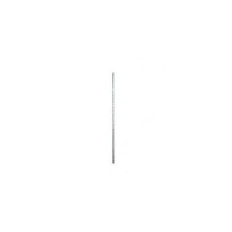 Poste de Esquina de 1.2m para Cerca Electrificada de Tubo Galvanizado cal. 18 de 1"Diam. Ideal para 5 Aisladores
