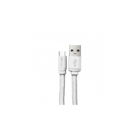 Charger for cell phone type C Fast Charge 1 Meter Vorago Charging Cable Type C cable for cell phone White
