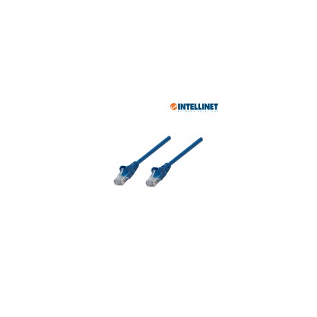 Patch cord Cat.5e Category 5e Intellinet 2 Meter 2 Mt Network Cable RJ45 Blue Ethernet Cable Blue Internet Cable
