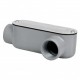 1" (25.4 mm) LL-type condulet box Includes cover and screws. LL-type condulet box for 1-inch metal pipe