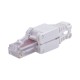 Conector de red RJ45 para cable CAT6 SIN USO DE HERRAMIENTAS PLUG RJ45 Autoponchable Auto Ponchable