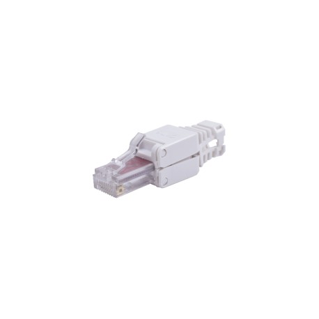 Conector de red RJ45 para cable CAT6 SIN USO DE HERRAMIENTAS PLUG RJ45 Autoponchable Auto Ponchable